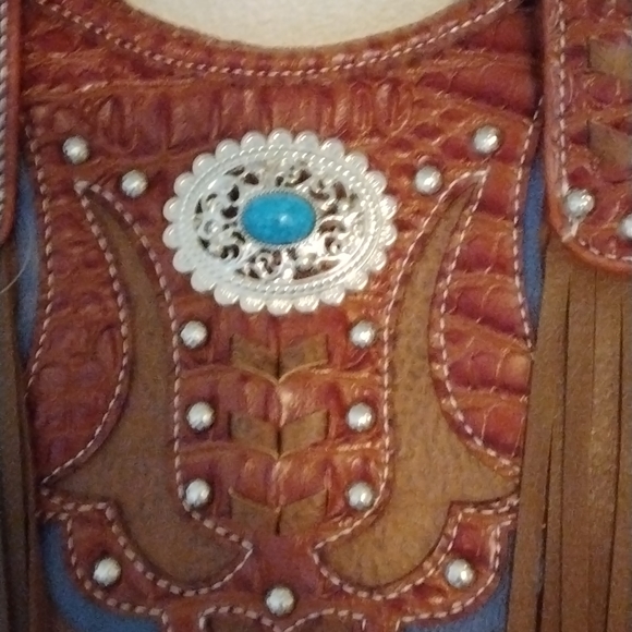 Western women's conceal carry purse and wallet set tote - Picture 7 of 10